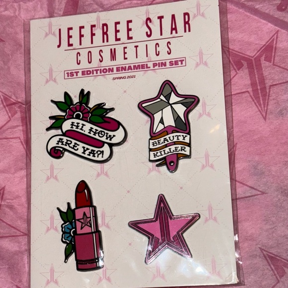 Jeffree Star Cosmetics 1st Edition Enamel Pin Set - Picture 2 of 4
